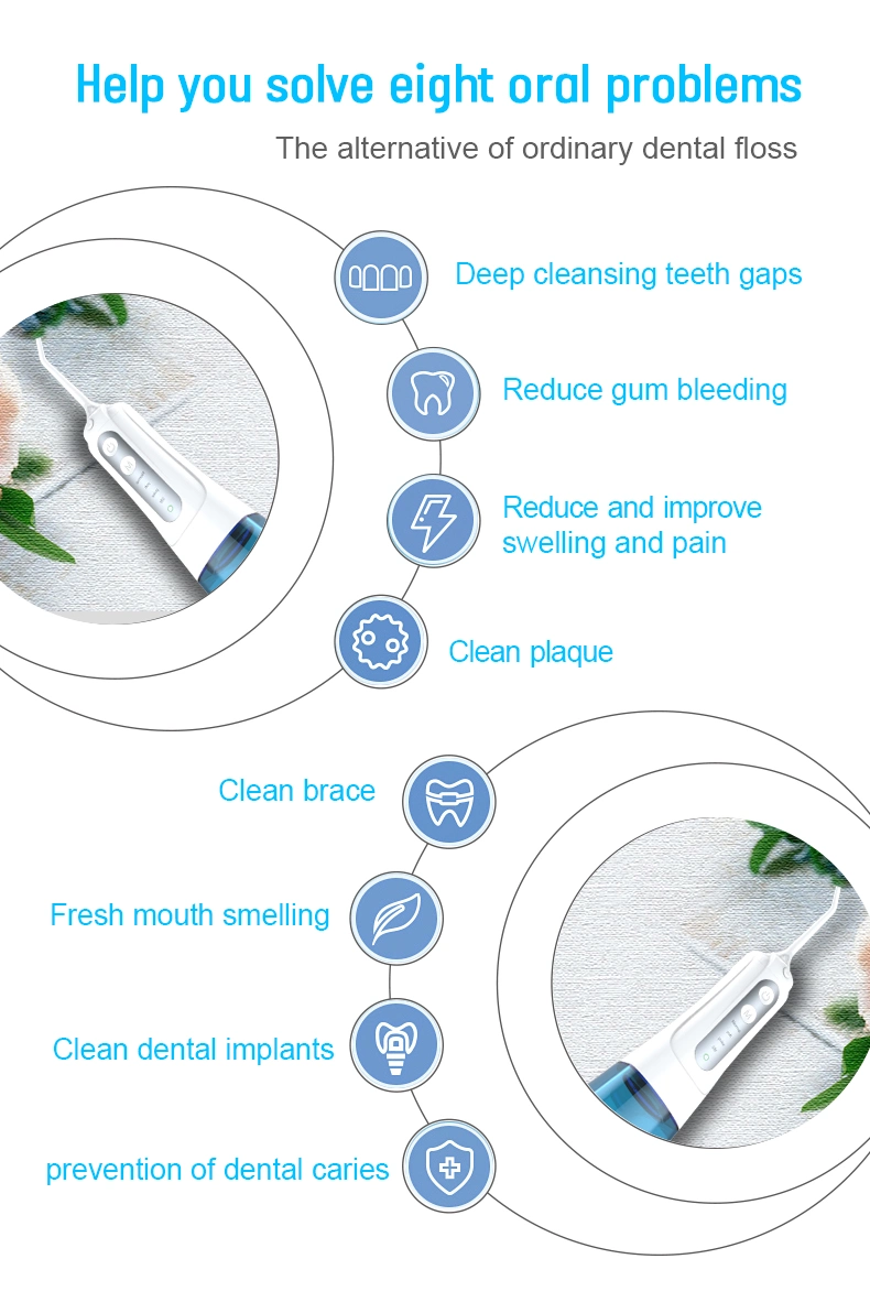 Portable Oral Water Irrigator Cordless Wireless Teeth Flosser