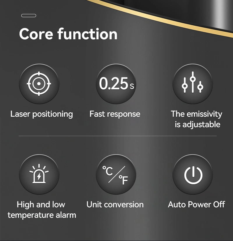 Digital Infrared Thermometer Non-Contact Indoor Outdoor Electronic Laser Temperature