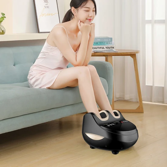 Home Use 4D Airbag Wrapped Multi Function Foot SPA Massage Electric Button Control Heat Compress Vibrating Shiatsu Foot Massager